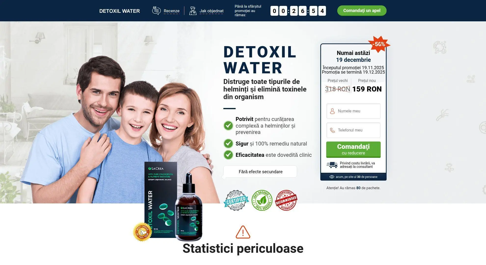 Detoxil Water – Romania Website